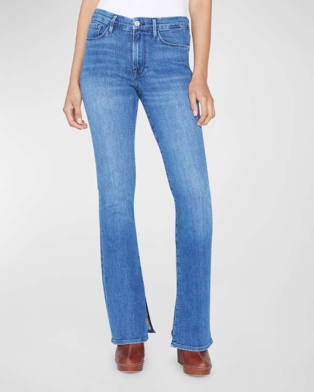 Le Mini Boot Slit Hem Jeans